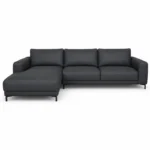 Cuir de vachette italien Noir classique "CAV19NU29" – Image 2