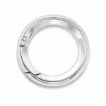 Anneau Mousqueton Rond 3.5 cm Argenté – Image 3