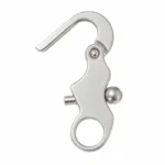 Mousqueton à Tirette avec Œillet Rond 1,5 cm Argenté – Image 4