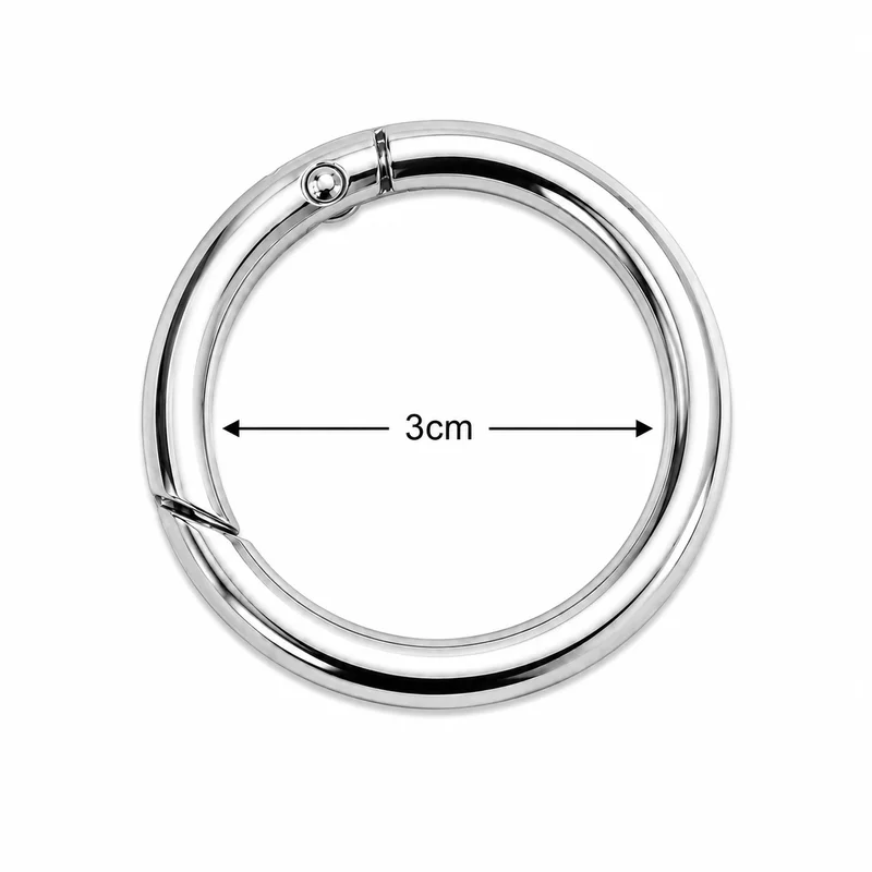 4LrlDkv5SmsdZQRTHjqsu-1786795709431.webp Anneau Mousqueton Rond 3 cm Argenté – Image 1