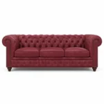 Cuir de Vachette Italien Bordeaux Grainé – « CAV3NU178 » – Image 4