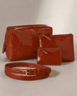 Cuir de vachette verni Cognac brillant "BM 08" – Image 2