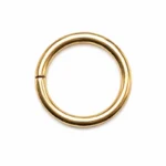 Anneau Rond 3 cm Doré – Image 2