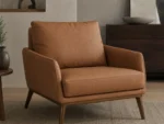 Cuir de vachette italien Camel cognac "CAV26NU14" – Image 2
