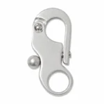 Mousqueton à Tirette avec Œillet Rond 1,5 cm Argenté – Image 3