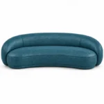 Cuir de vachette italien Bleu nuit grainé "CAV23NU44" – Image 4