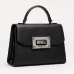 Fermoir tourniquet métallique pour sac gris platine – Image 8