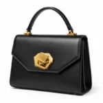 Tourniquet métallique pour sac à main doré – Image 4