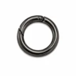 Anneau Mousqueton Rond 2,5 cm Platine – Image 3