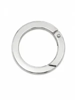 Anneau Mousqueton Rond 3 cm Argenté – Image 3