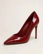 Cuir de vachette verni Rouge bordeaux brillant "BM 06" – Image 4
