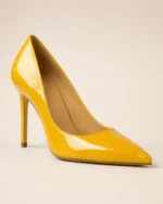 Cuir de vachette verni Jaune Soleil "BM 09" – Image 4