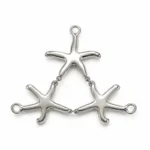 Accessoire métallique de luxe en forme d’étoile de mer. – Image 2