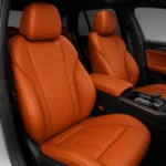 Cuir de vachette italien Orange brûlé "CAV14NU29" – Image 4