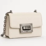 Fermoir tourniquet métallique pour sac gris platine – Image 7