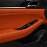 Cuir de vachette italien Orange brûlé "CAV14NU29" – Image 5