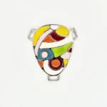 Aurora Mosaic Charm – Pièce d’accessoire artistique colorée.