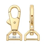 Mousqueton Pivotant à Œillet Ouvert 2 cm Doré