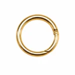 Anneau Mousqueton Rond 4 cm Doré – Image 2