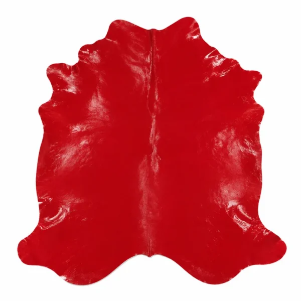 Cuir de vachette verni Rouge éclatant "BM 05"