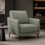 Cuir de vachette italien Vert sauge "CAV21NU1664" – Image 5