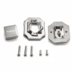 Tourniquet métallique pour sac à main argent – Image 2