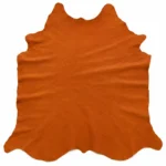 Cuir de vachette italien Orange brûlé "CAV14NU29"