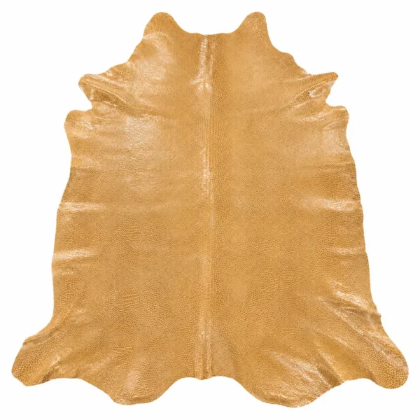 Cuir vachette reptile doré BM46