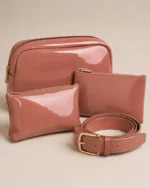 Cuir de vachette verni Rose corail brillant "BM 02" – Image 2