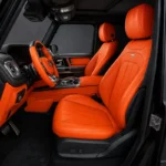 Cuir de Vachette Italien – Hermès Foncé « Arancio X10 » – Image 2