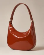 Cuir de vachette verni Cognac brillant "BM 08" – Image 6