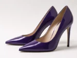 Cuir de vachette verni Violet aubergine brillant "BM 04" – Image 4