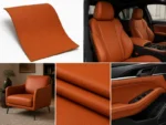 Cuir de vachette italien Orange brûlé "CAV14NU29" – Image 2