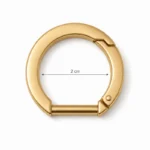 Anneau Mousqueton 2 cm Doré