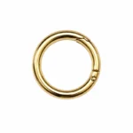 Anneau Mousqueton Rond 3 cm Doré – Image 2