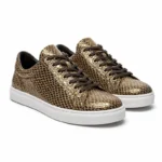 Cuir de vachette italien croco – Bronze Métallisé « BM 47 – Image 8